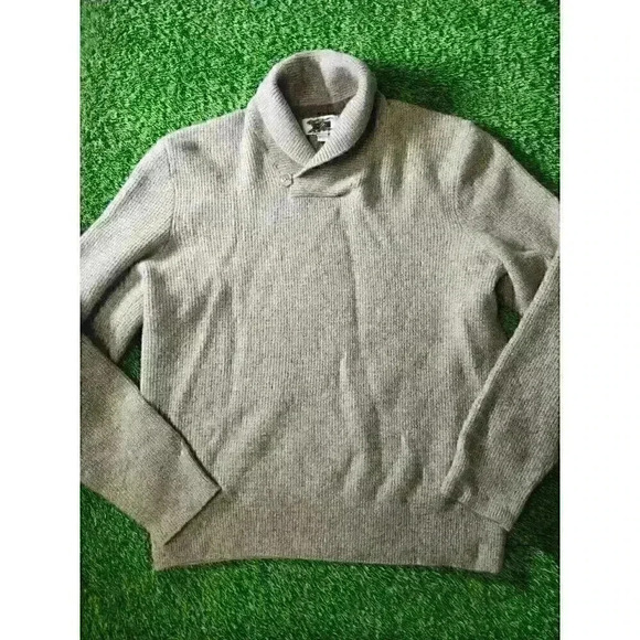 Joseph Abboud Wool Blend V Neck Lightweight Knit Gray Sweater Mens XXL - Picture 1 of 8